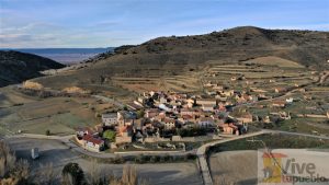 Aguatón. Teruel. Aragón. Vista aérea.