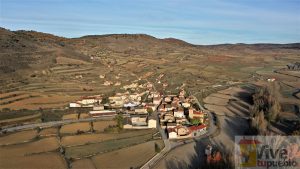 Aguatón. Teruel. Aragón. Vista aérea.