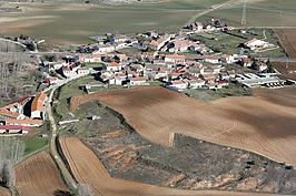 Imagen panorámica de Aldealcorvo captada por el dron de Vive Tu Pueblo