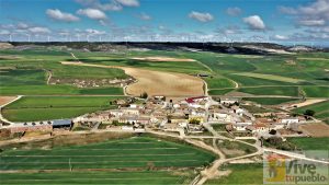 Villodre. Palencia. Castilla y León. Vista aérea.