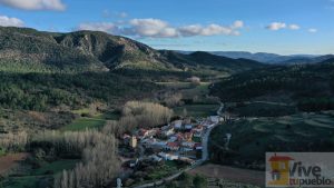 Vindel. Cuenca. Castilla La Mancha. Vista aérea.