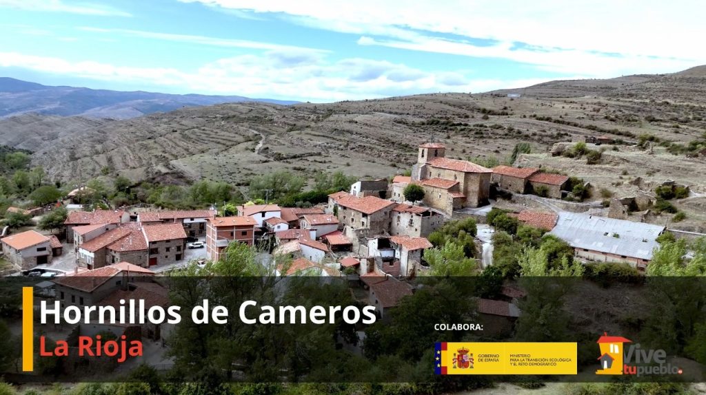 Vista panorámica de Hornillos de Cameros en La Rioja