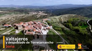 Vista aérea de Valtajeros, Soria.